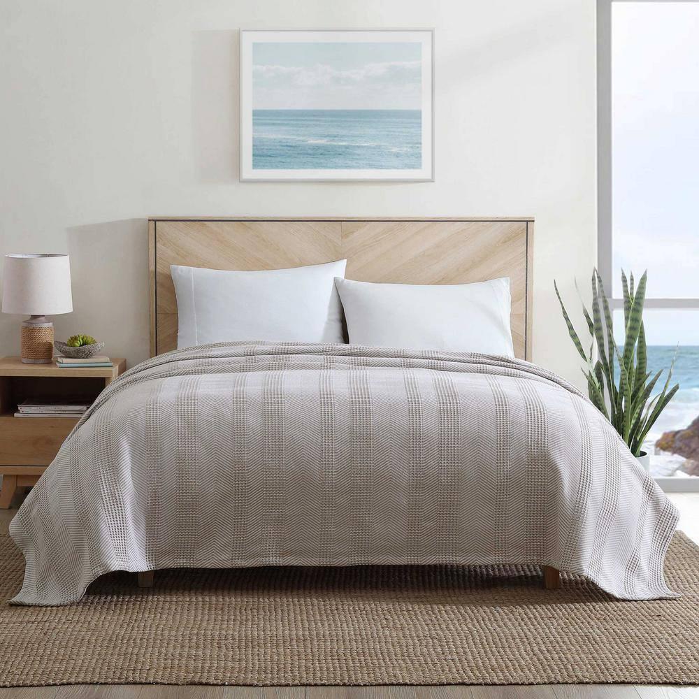 Nautica Nautica Chevron Stripe Cotton Blanket