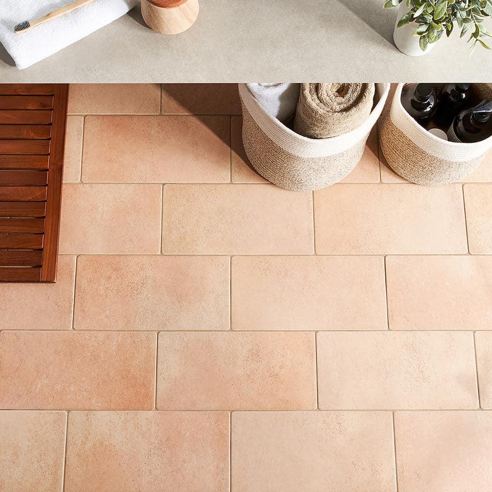Kaleo 7.08 in. x 14.17 in. Matte Porcelain Terracotta Look Floor and Wall Tile(10.76 Sq. Ft. / Case)