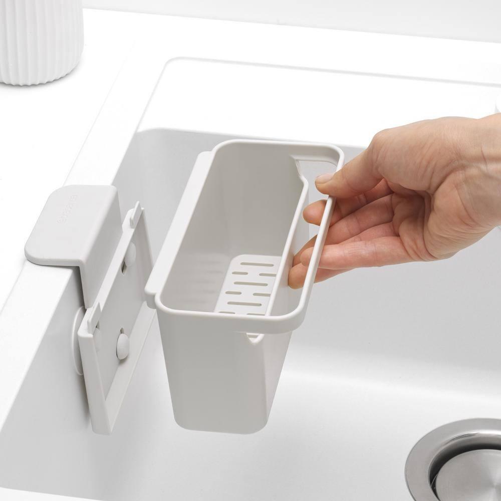 Sinkside In-Sink (Light Gray) Plastic Organizer (with Suction Cups)