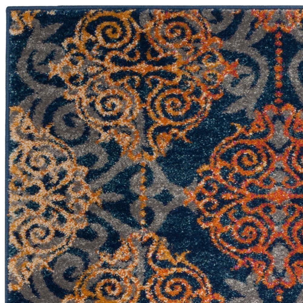 Evoke EVK230 Power Loomed Indoor Accent Rug - Blue/Orange - 3'x5' - Safavieh