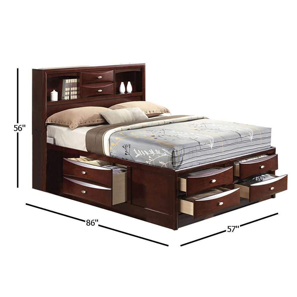 86" Full Bed Ireland Bed Espresso - Acme Furniture