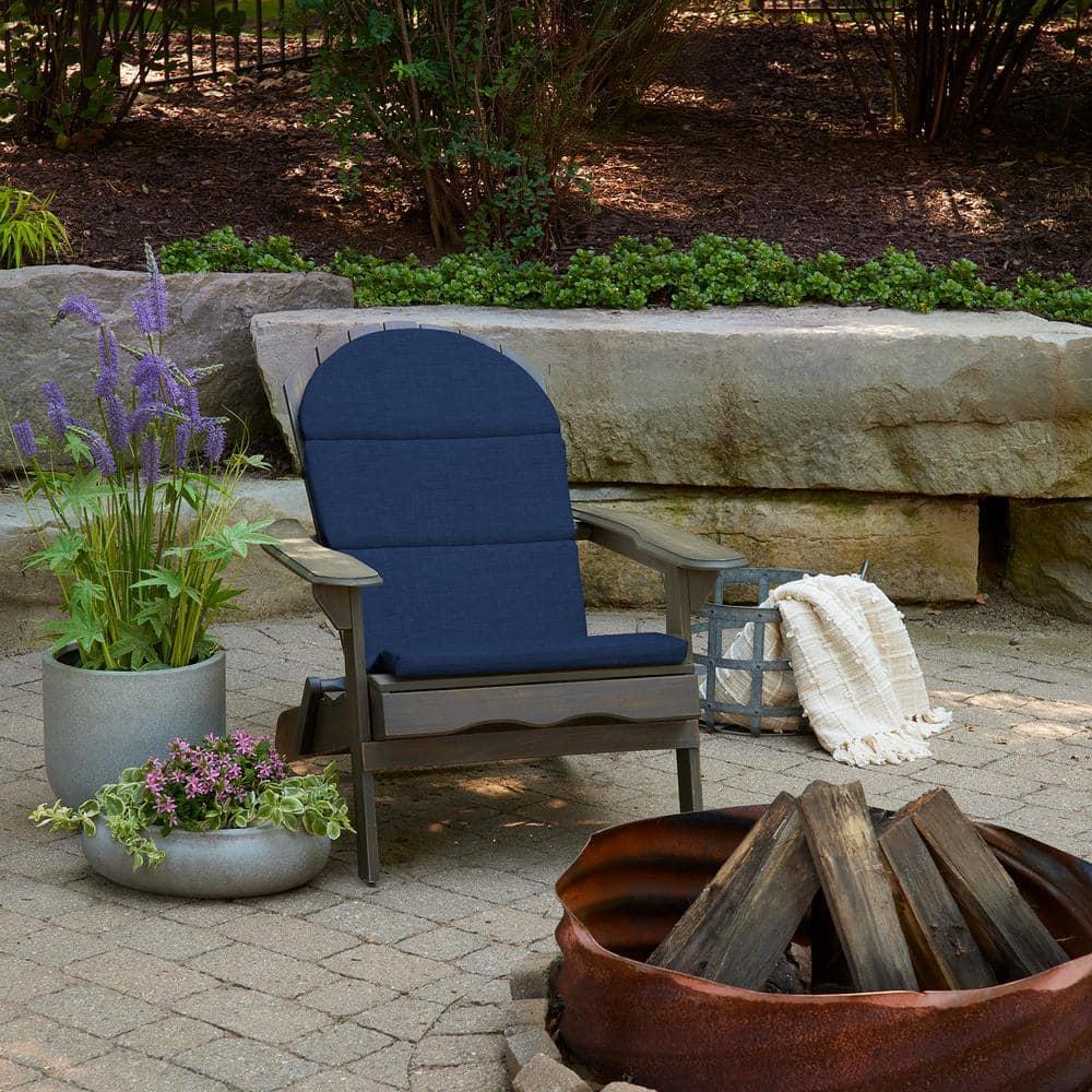 ARDEN Outdoor Foam Adirondack Cushion, Set of 2, 21.5 x 19, Water repellent, Fade Resistant, Foam Cushion for Adirondack Chairs 21.5 x 19