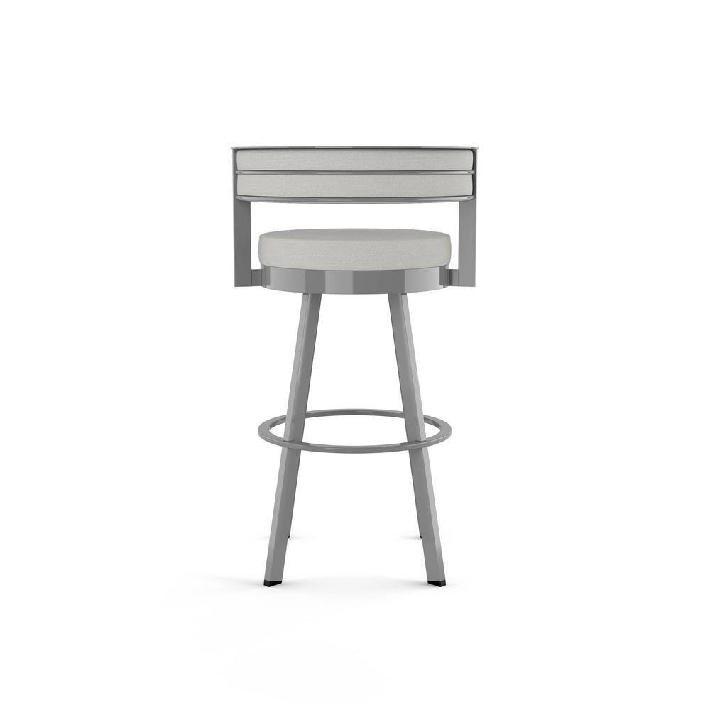 Amisco Browser Upholstered Barstool Gray