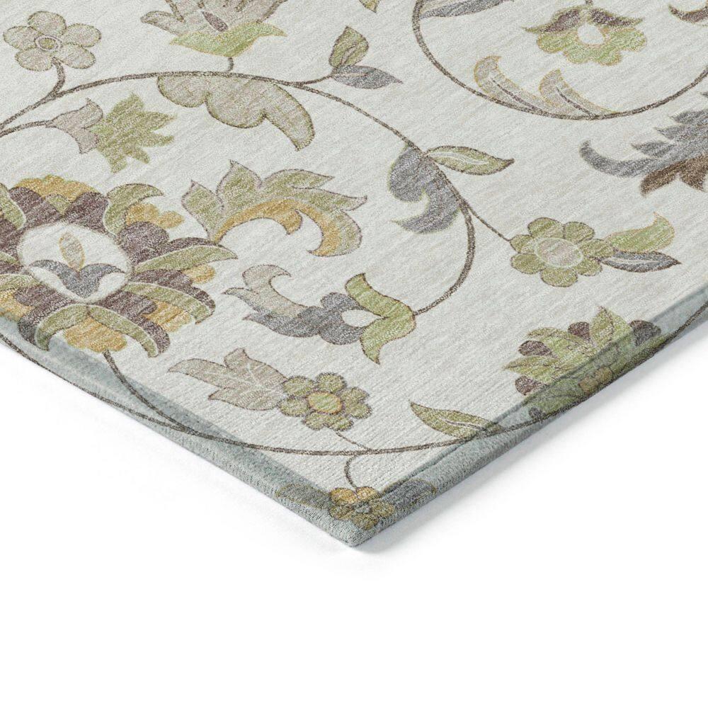 Machine Washable Indoor/Outdoor Chayden ACN1006 Ivory Rug