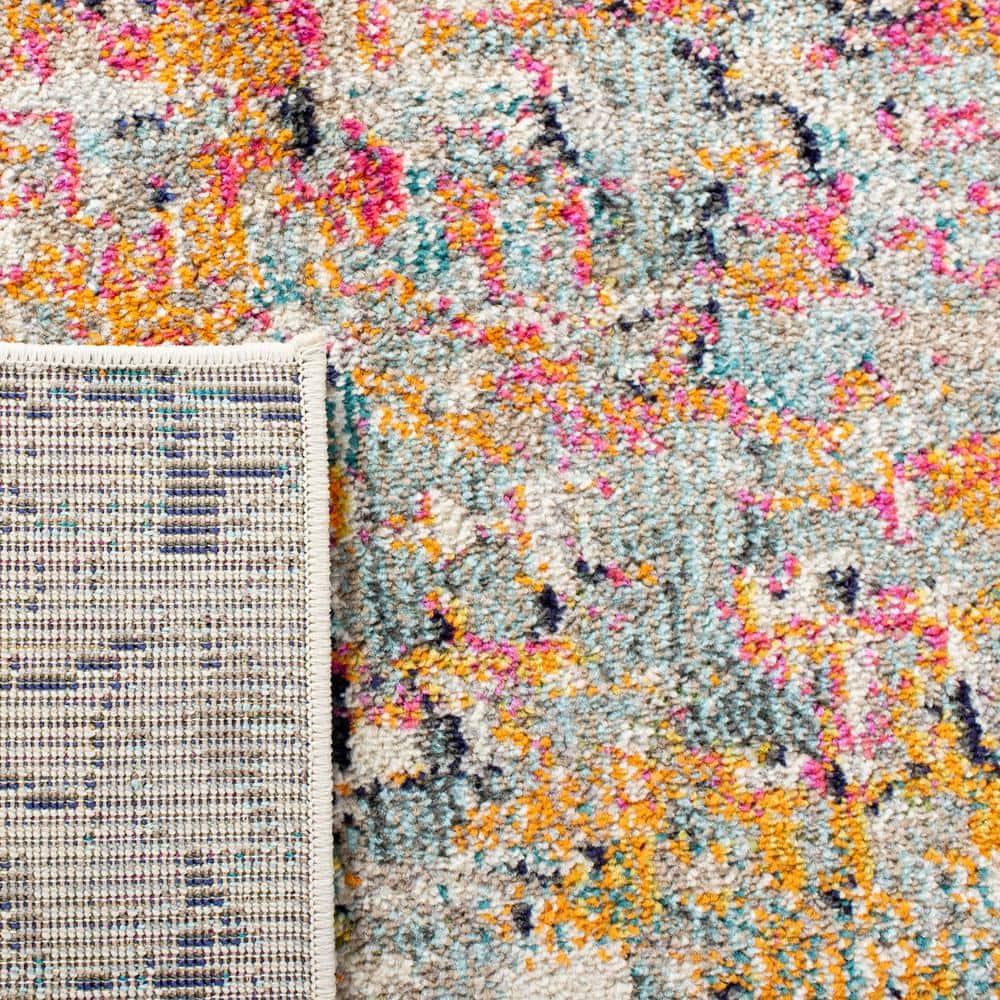 Madison MAD460 Power Loomed Indoor Area Rug - Grey/Pink - 8'x10' - Safavieh