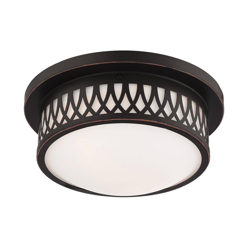 Livex Lighting Westfield 2 - Light Flush Mount in Olde Bronze