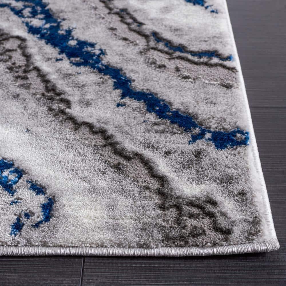 Swindle Abstract Gray/Blue Area Rug