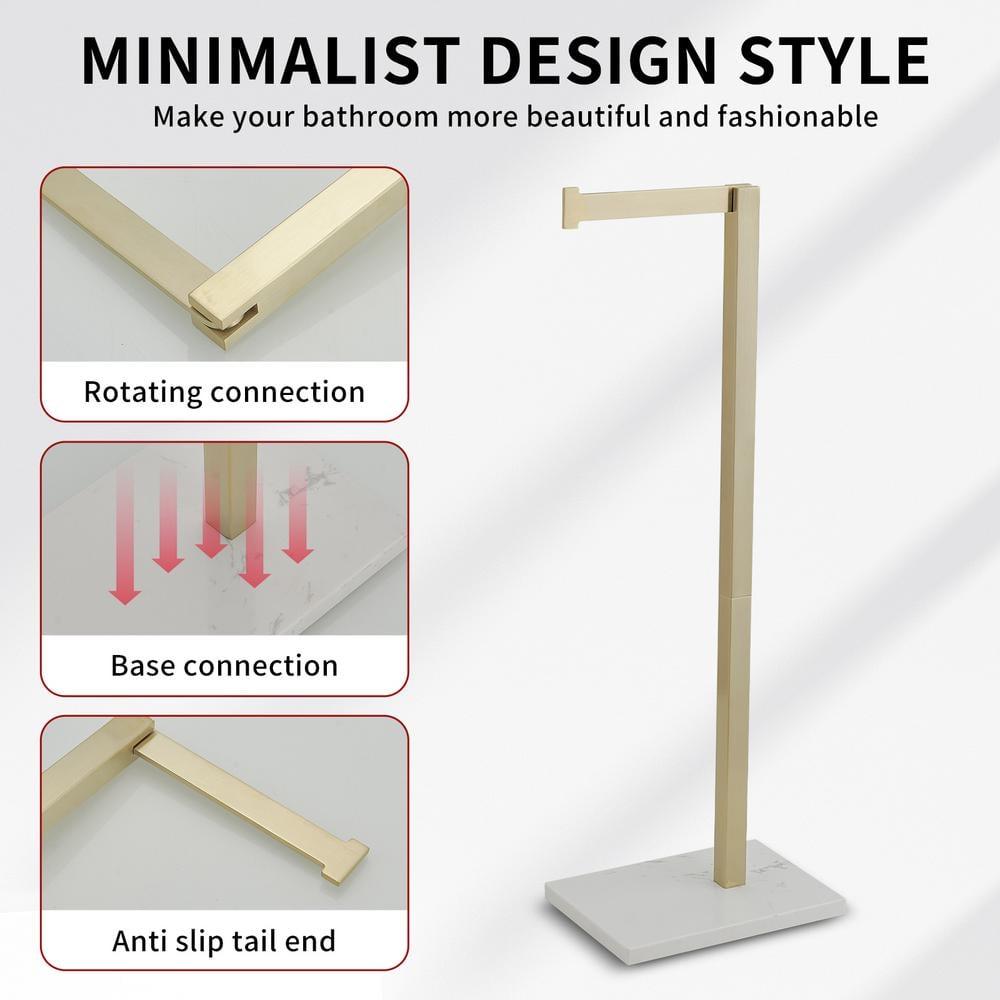 Free Standing Toilet Paper Holder with Weighted Base