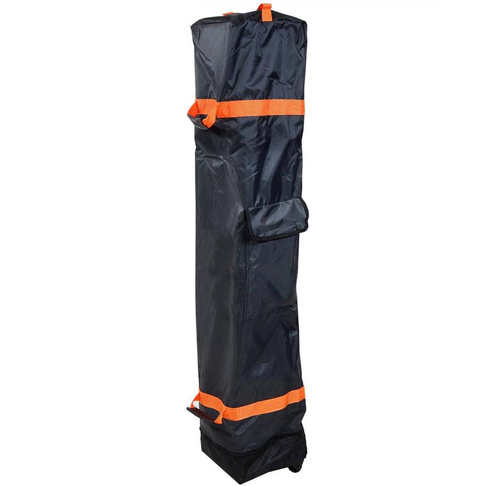 Sunnydaze Premium Pop-Up Canopy Rolling Carrying Bag - 7.25" W x 54" L x 7.25" H - Black