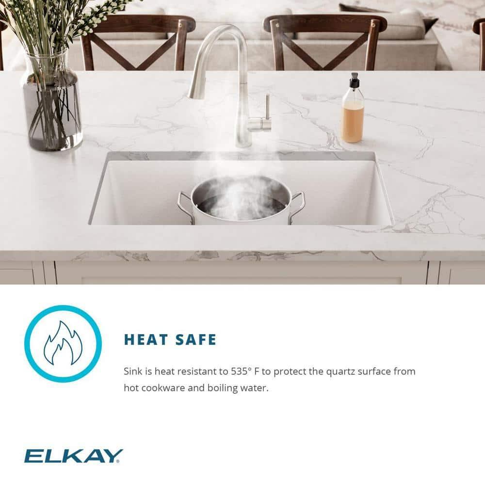 Quartz Classic 33" x 22" x 10" Double Basin Drop-In Kitchen Sink
