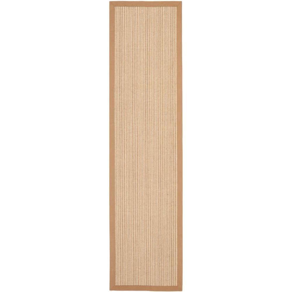 Natural Fiber NF442 Power Loomed Indoor Runner Rug - Tan/Tan - 2'x10' - Safavieh.
