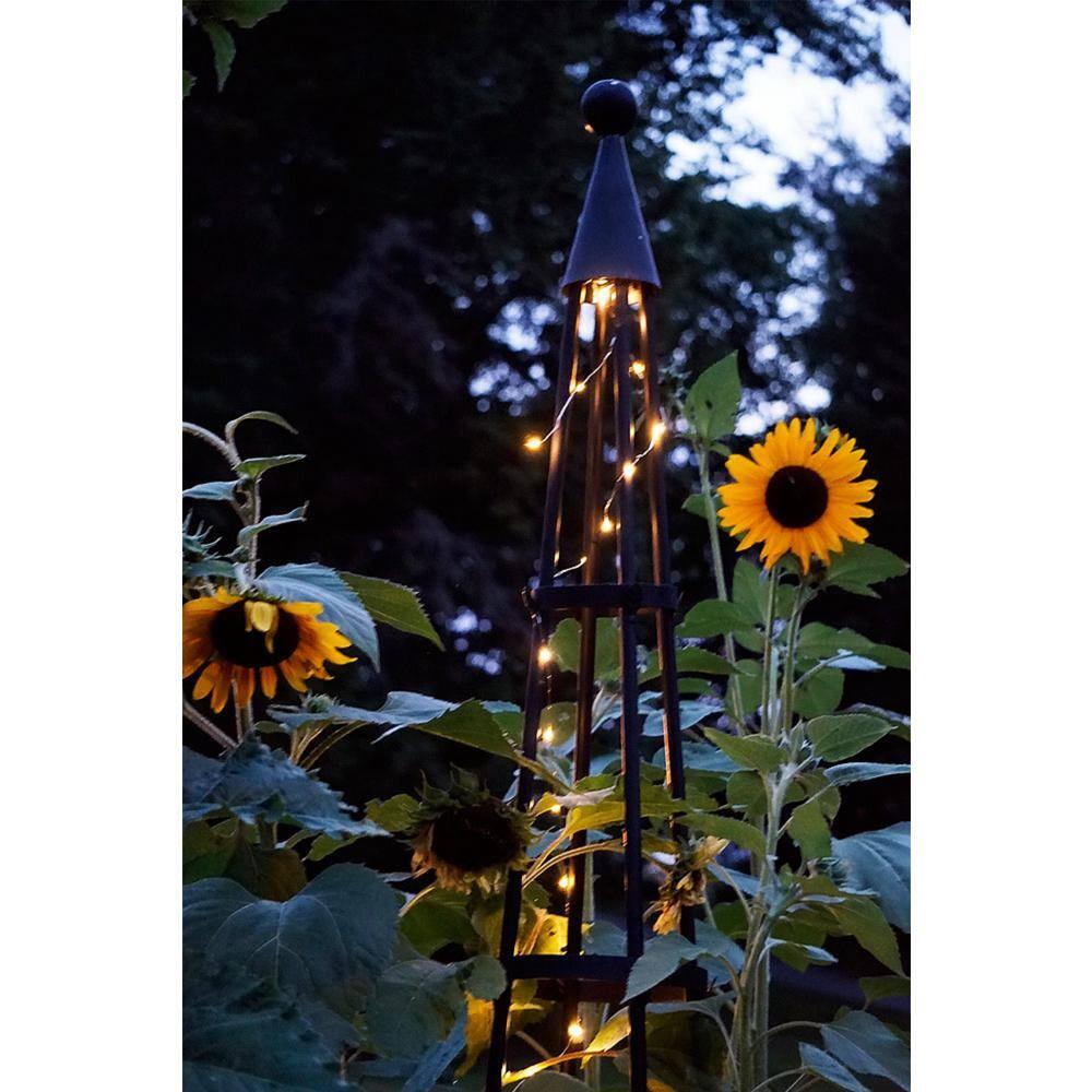 Latitude Run® Alarcon-Chacon 84'' H x 13'' W Iron Obelisk Trellis