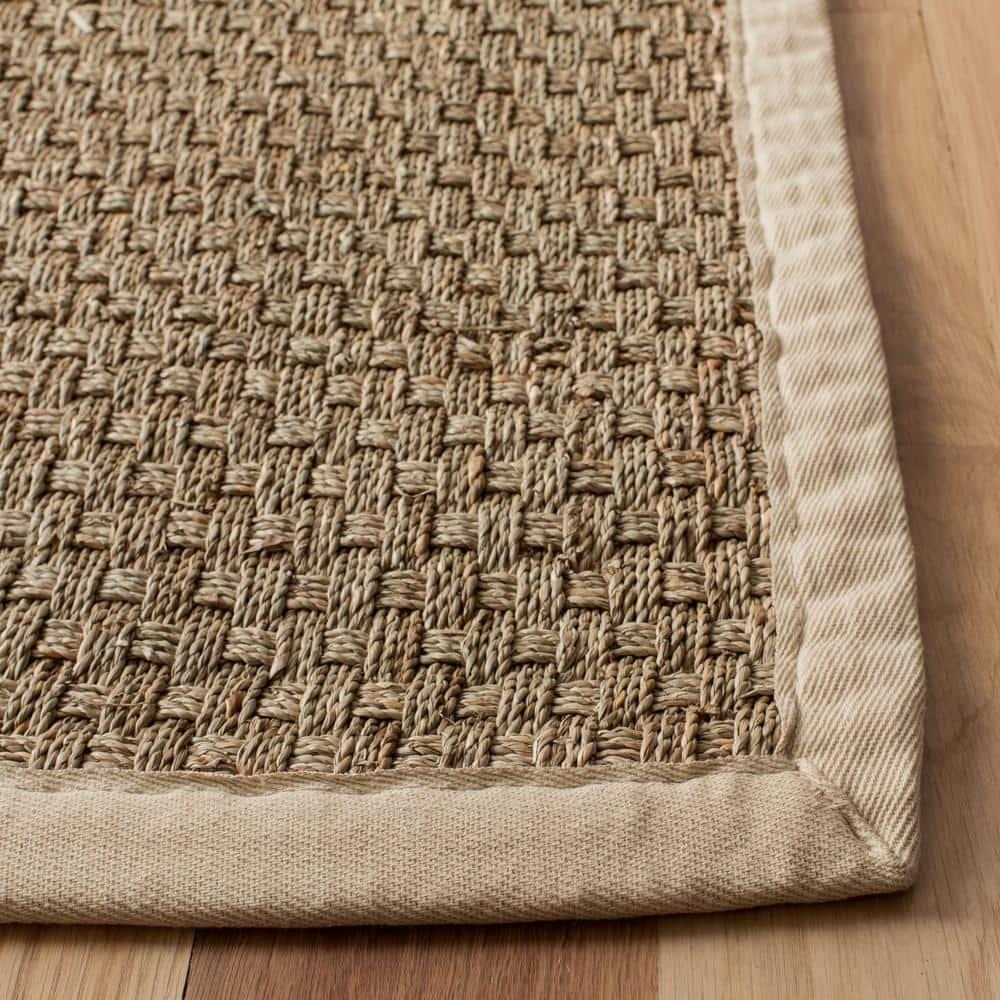 Natural Fiber NF114 Power Loomed Area Rug - Natural/Ivory - 6'x6' - Safavieh.