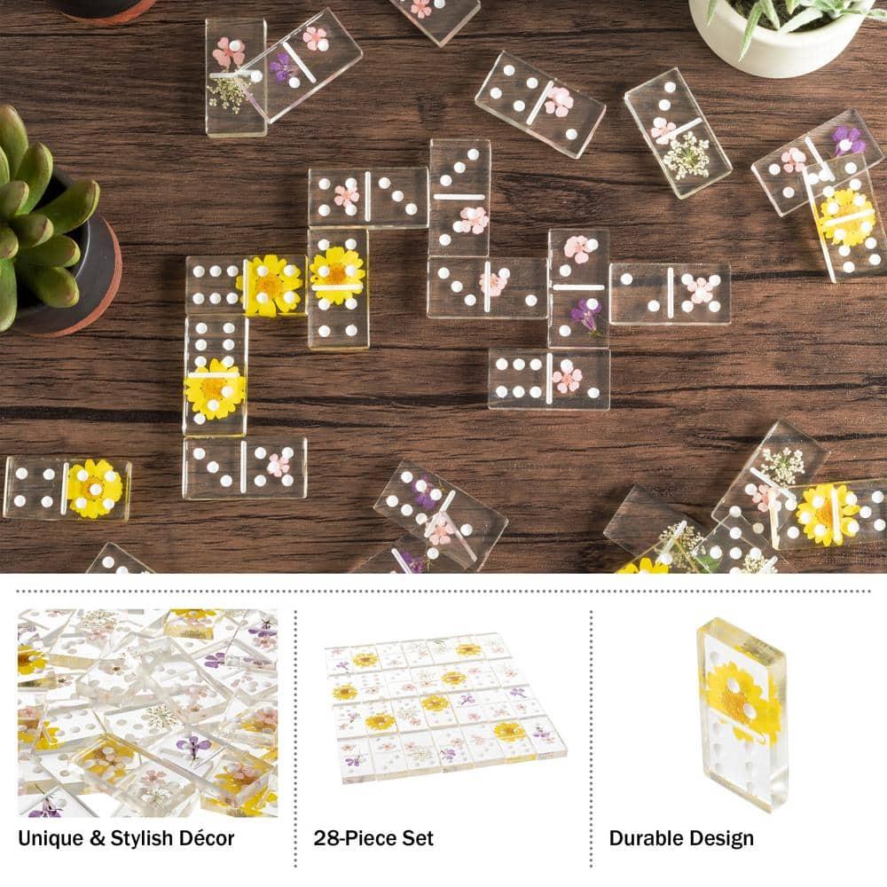 Trademark Games Acrylic 28 Piece Domino Set (Set of 28)