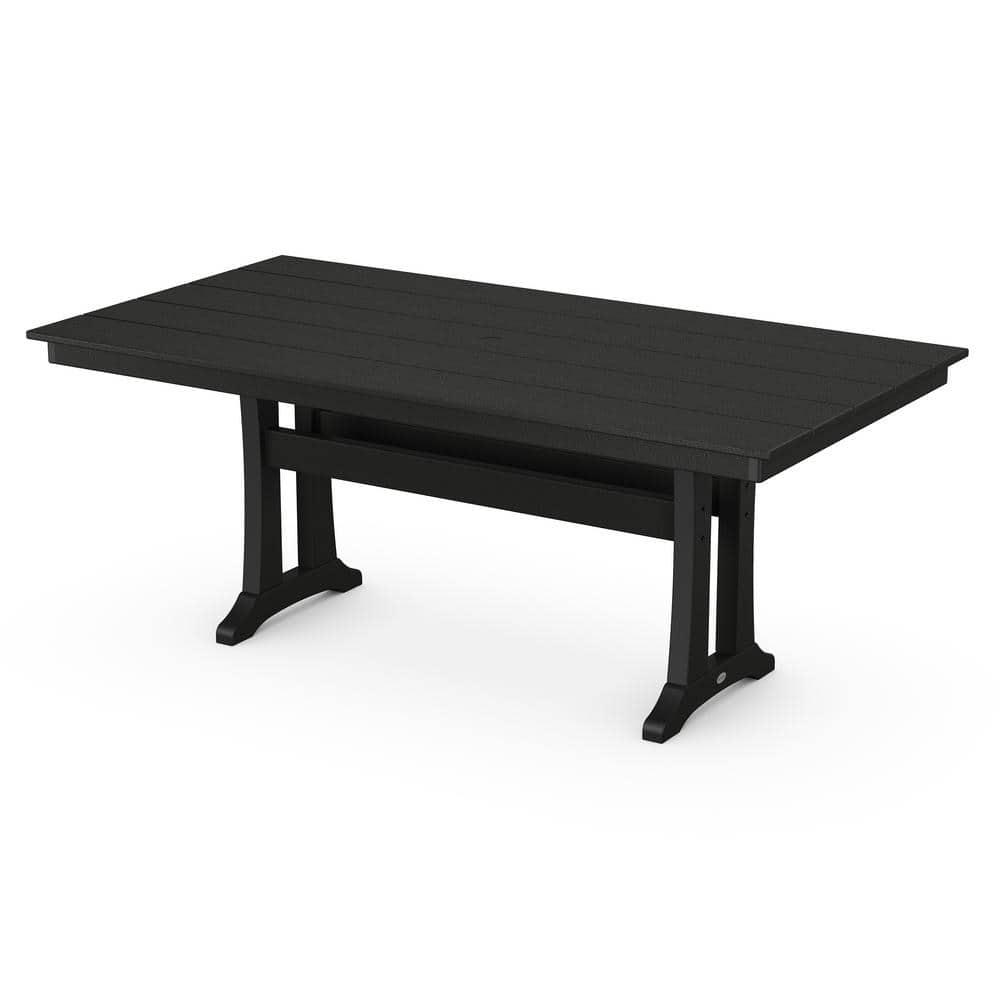 Farmhouse Trestle 37.75" x 72.25" Dining Table