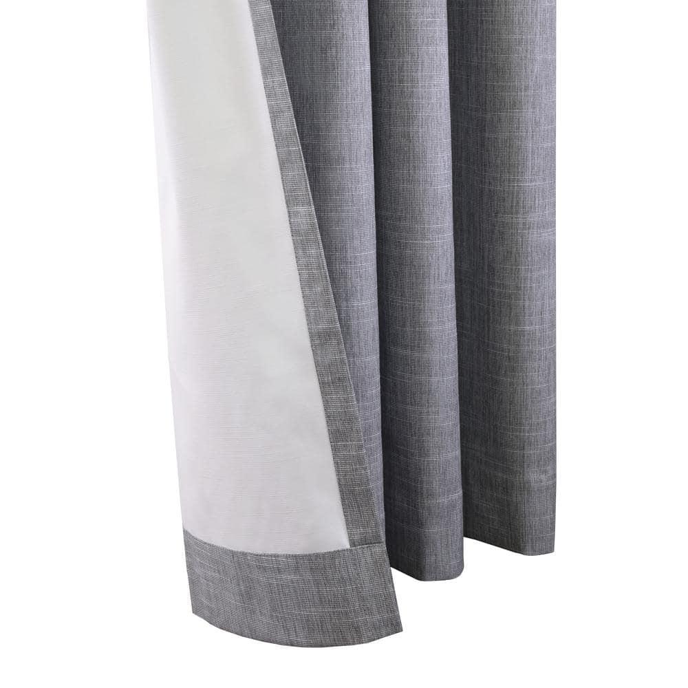 Commonwealth Maya Grommet Curtain Panel Window Dressing - 52"x63", Grey