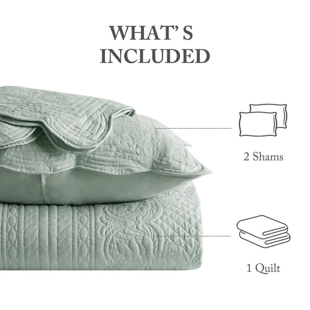 Tuscany Scalloped Edge Quilt Set