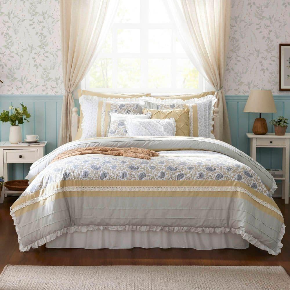 Madison Park Dawn 9 Piece Cotton Percale Comforter Set