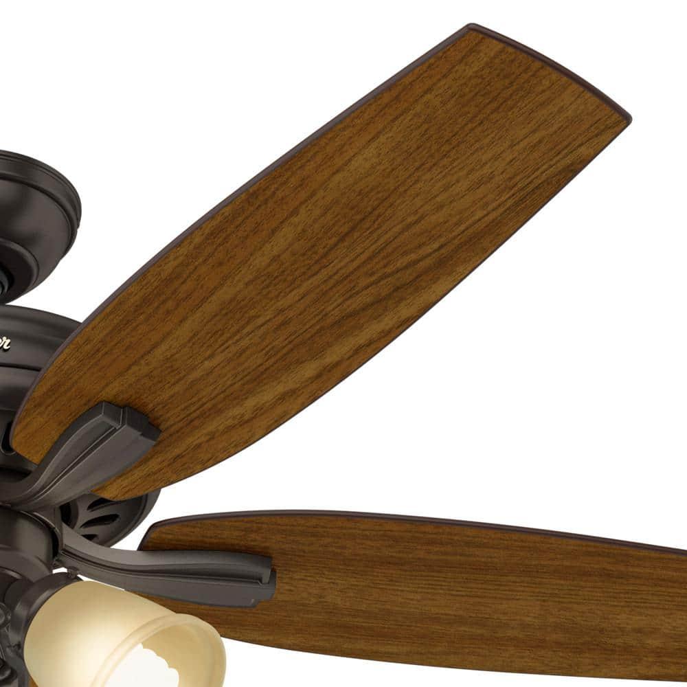 52" Newsome 5 - Blade Standard Ceiling Fan with Pull Chain and Light Kit Included