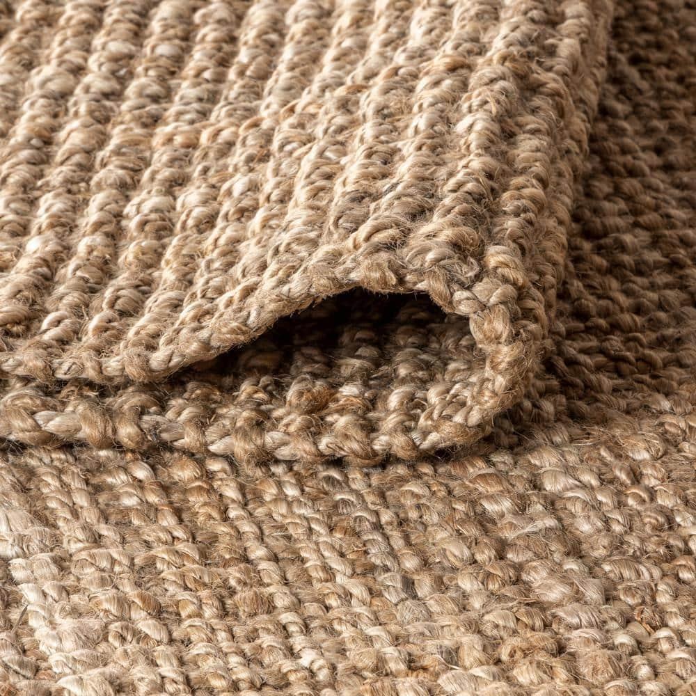 2'x8' Pata Hand Woven Chunky Jute Runner Rug, Natural - JONATHAN Y