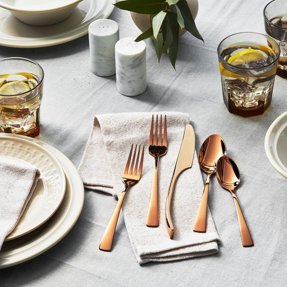 ZWILLING J.A. Henckels ZWILLING Bellasera 20-Piece 18/10 Stainless Steel Flatware Set - Rose Gold