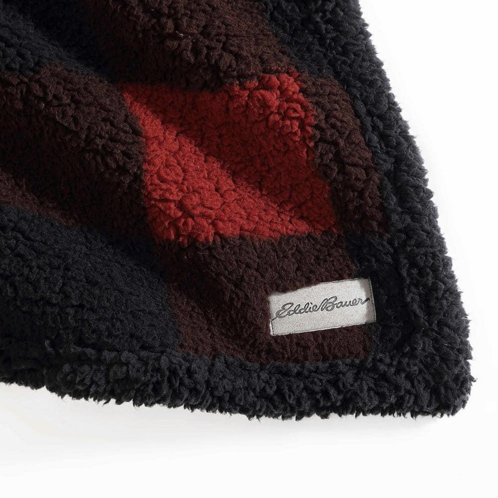 Eddie Bauer Eddie Bauer Printed Sherpa Reversible Throw Blankets