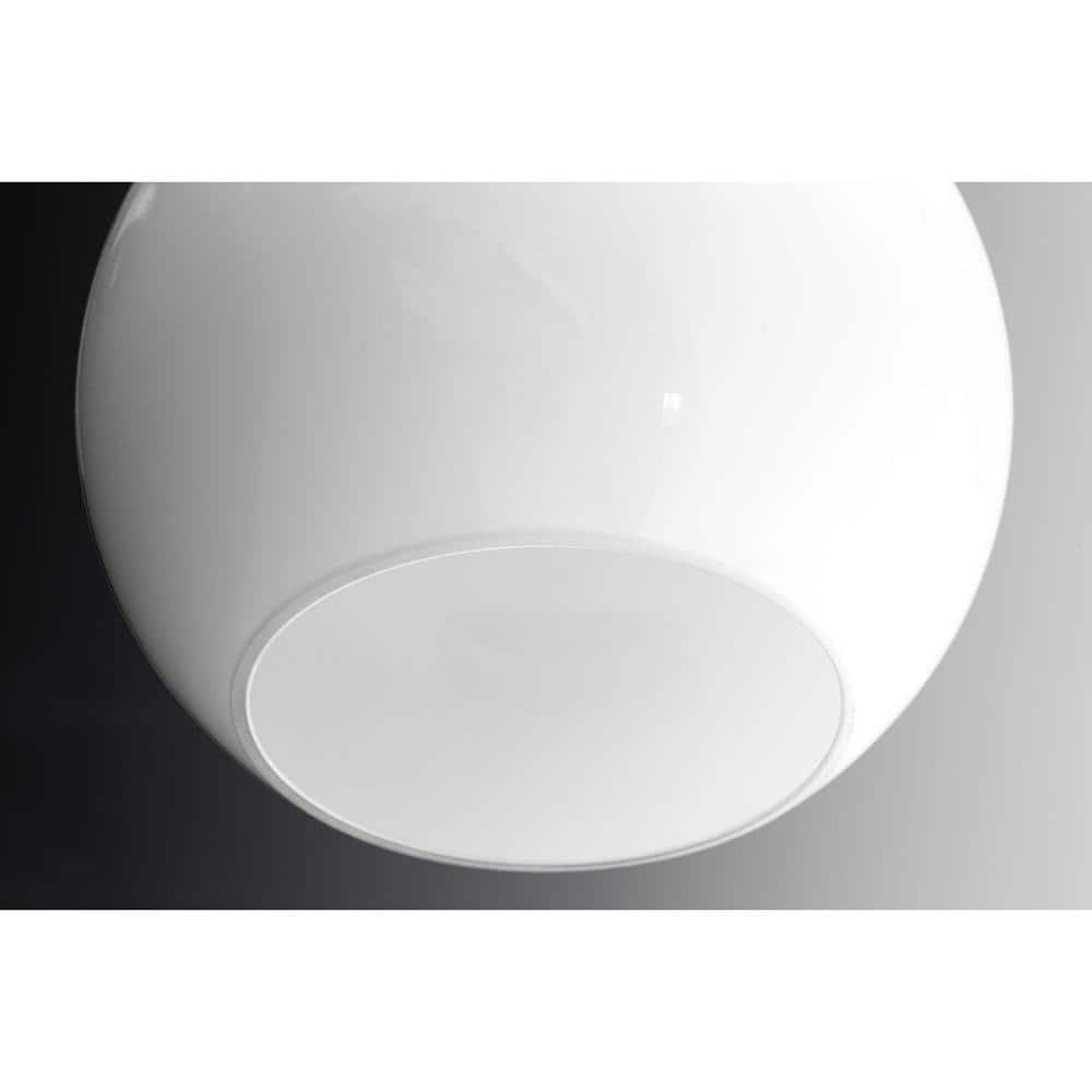 Progress Lighting Carisa 2-Light Bath Wall Light in Brushed Nickel with White Glass Globes