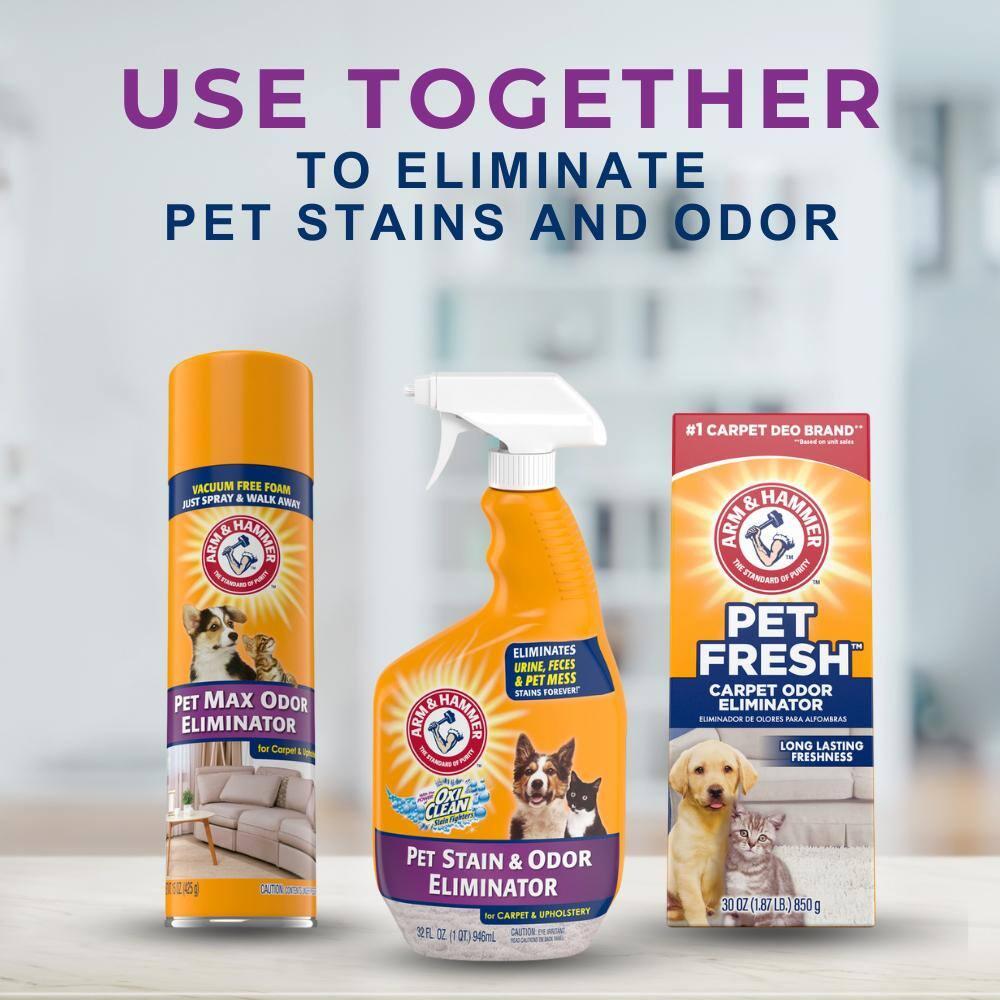 Arm & Hammer Plus Oxiclean Pet Stain & Odor Eliminator for Carpet - 32oz