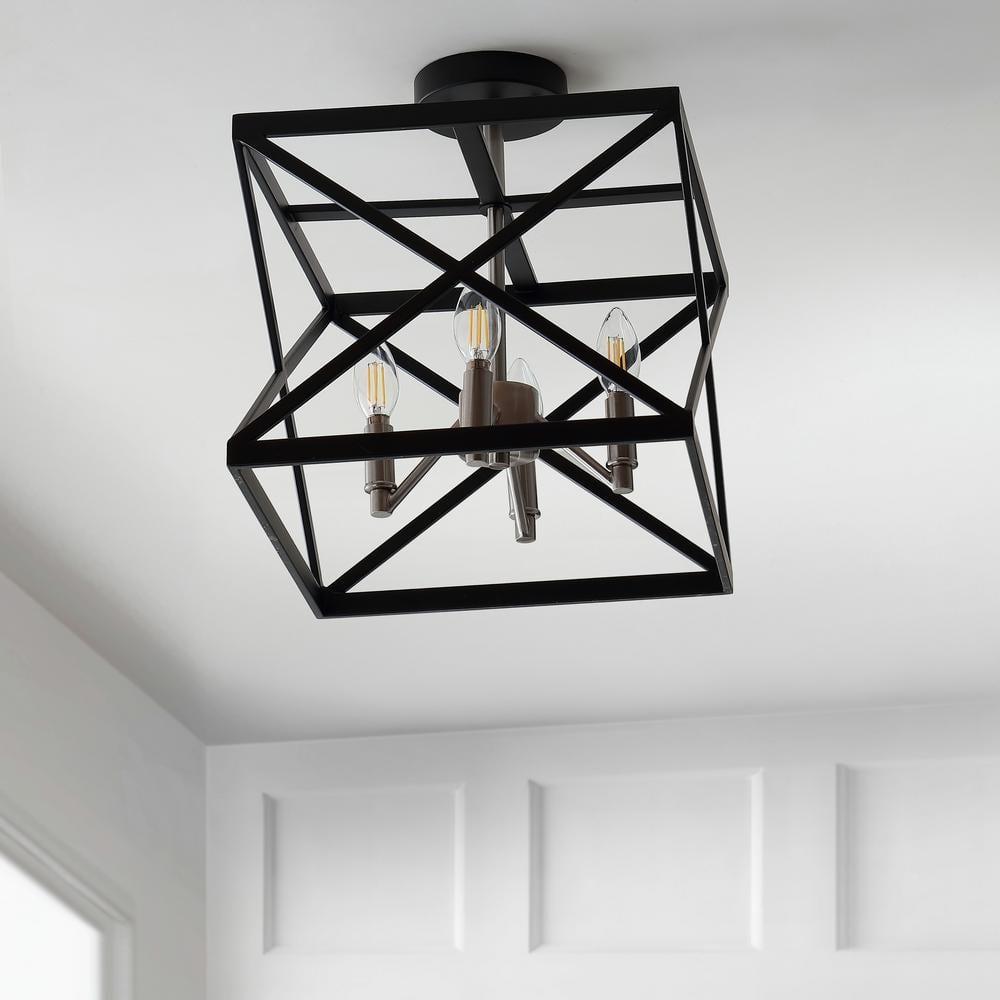 Matias Flush Mount - FLU4029 - Black - Safavieh