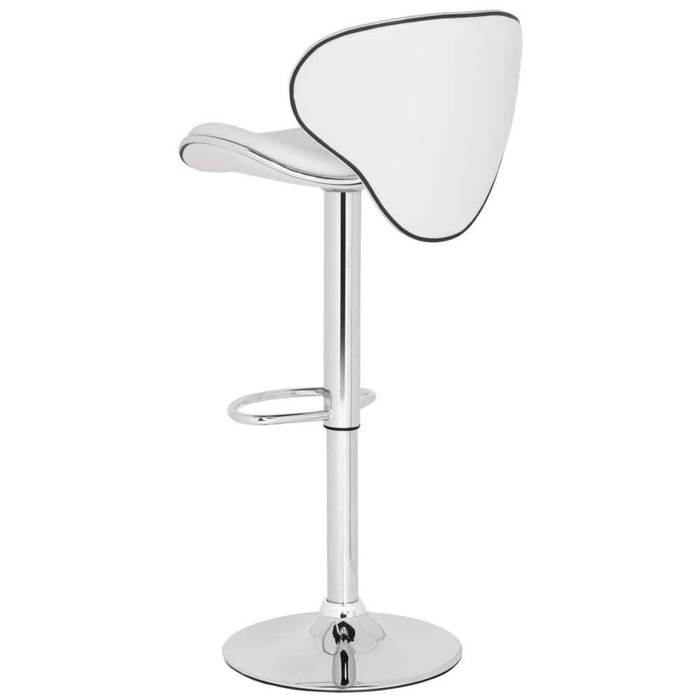 Shambi Swivel Bar Stool - FOX7515 - White - Safavieh Couture