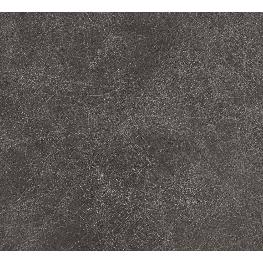 ACME Metier Power Motion Recliner in Gray Top Grain Leather and Aluminum