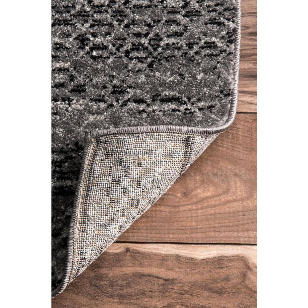 Nuloom Nova Striped 2x6 Runner Indoor Area Rug for Living Room Bedroom Dining Room Entryway Hallway Kitchen, Dark Grey/Ivory