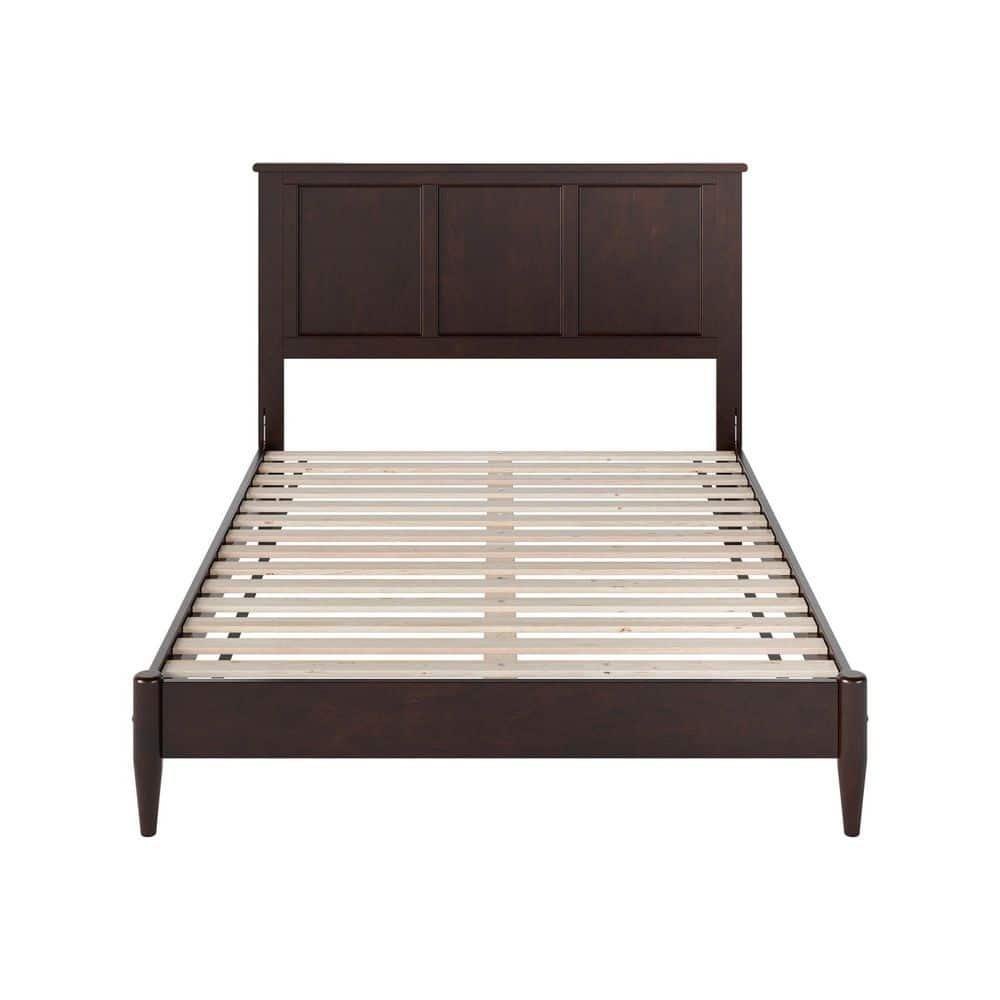 AFI Charlotte Full Solid Wood Low Profile Platform Bed, Espresso