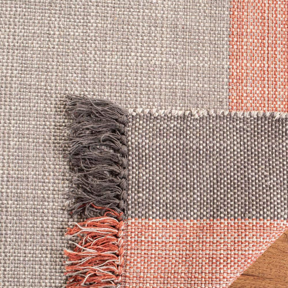 Montauk MTK301 Hand Woven Indoor Area Rug - Terracotta/Grey - 8'x10' - Safavieh