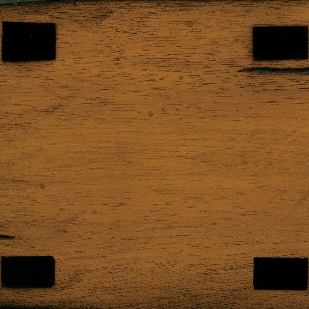 Kingfisher Lane 18" Solid Wood Dining Stool in Oak (Set of 2)