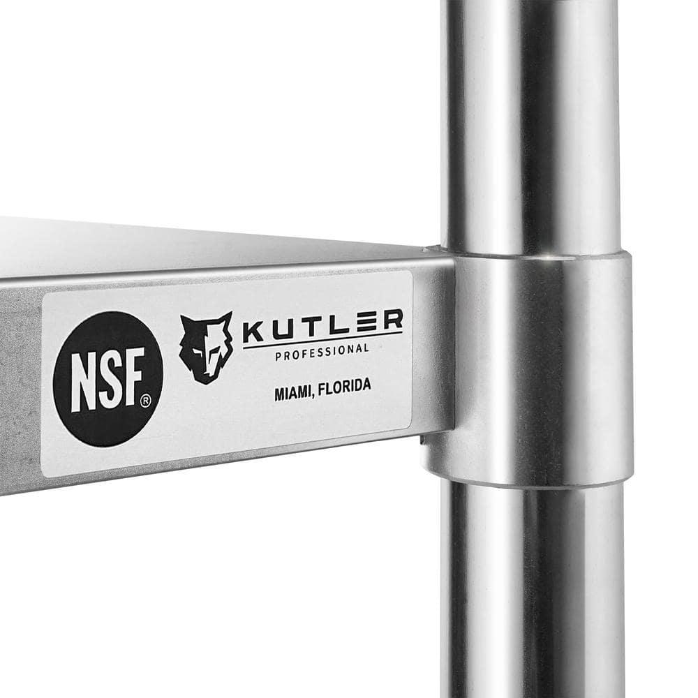 Stainless Steel Table with Undershelf. Metal Prep Table. NSF.