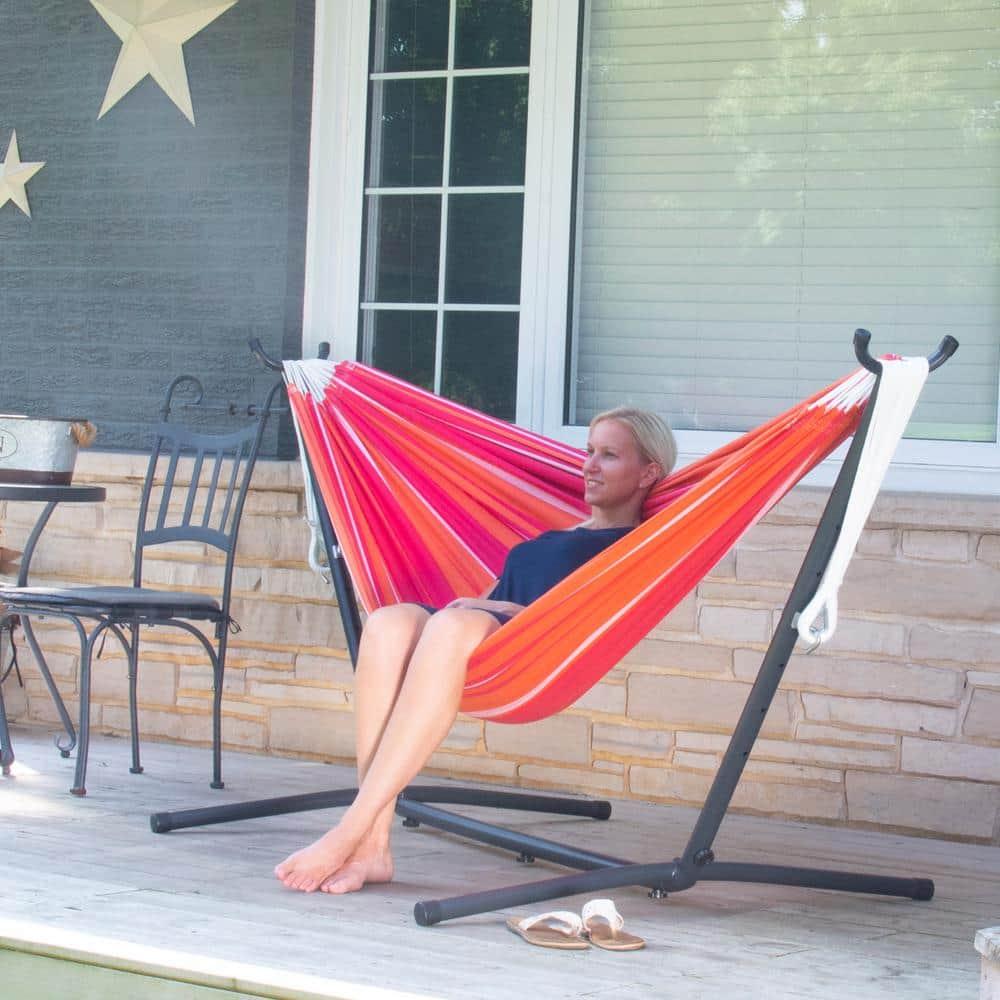 Double Cotton Hammock with Stand Combo (9ft/280cm)