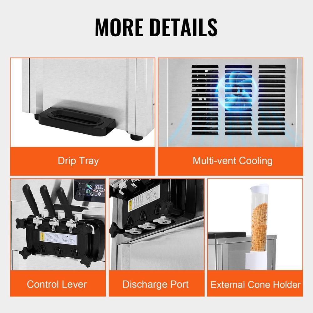 VEVOR VEVOR Soft Serve Ice Cream Machine Maker