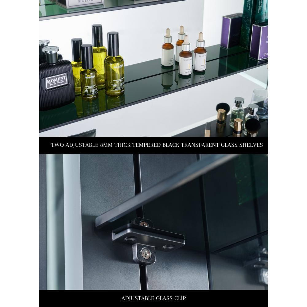 Ancerre Designs Pagani LED Mirror Medicine Cabinet With Defogger, Dimmer, Magnifier & USB Outlet