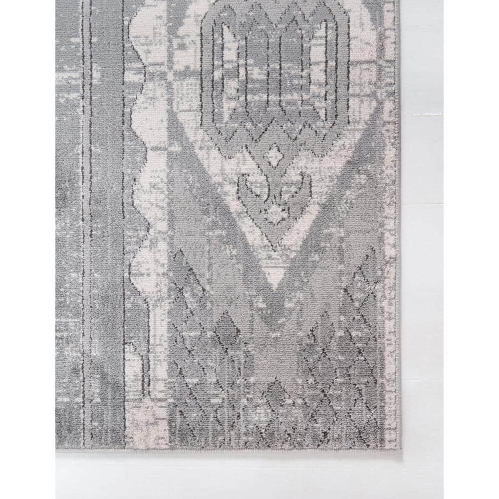 Unique Loom Portland Collection Area Rug - Orford (4' 1" x 6' 1" Rectangle Gray/Beige)