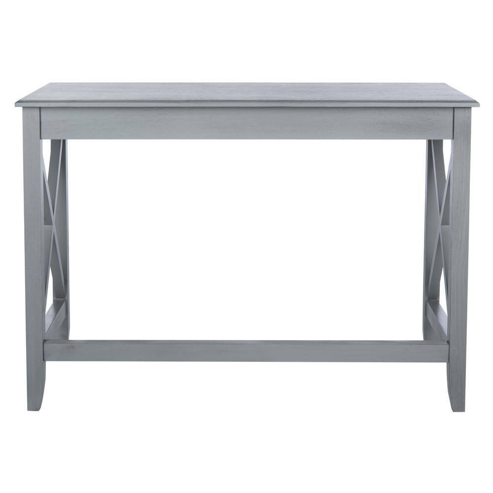 SAFAVIEH Katelan Solid X Side Writing Desk, Distressed Grey