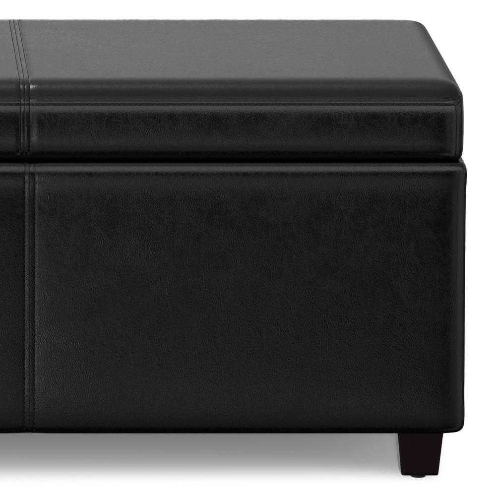 Simpli Home Avalon Extra Large Storage Ottoman Bench,Assembled