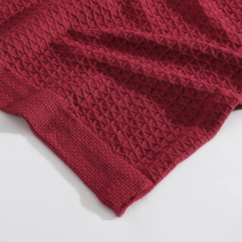 Nautica Nautica Baird Solid Cotton Reversible Blanket