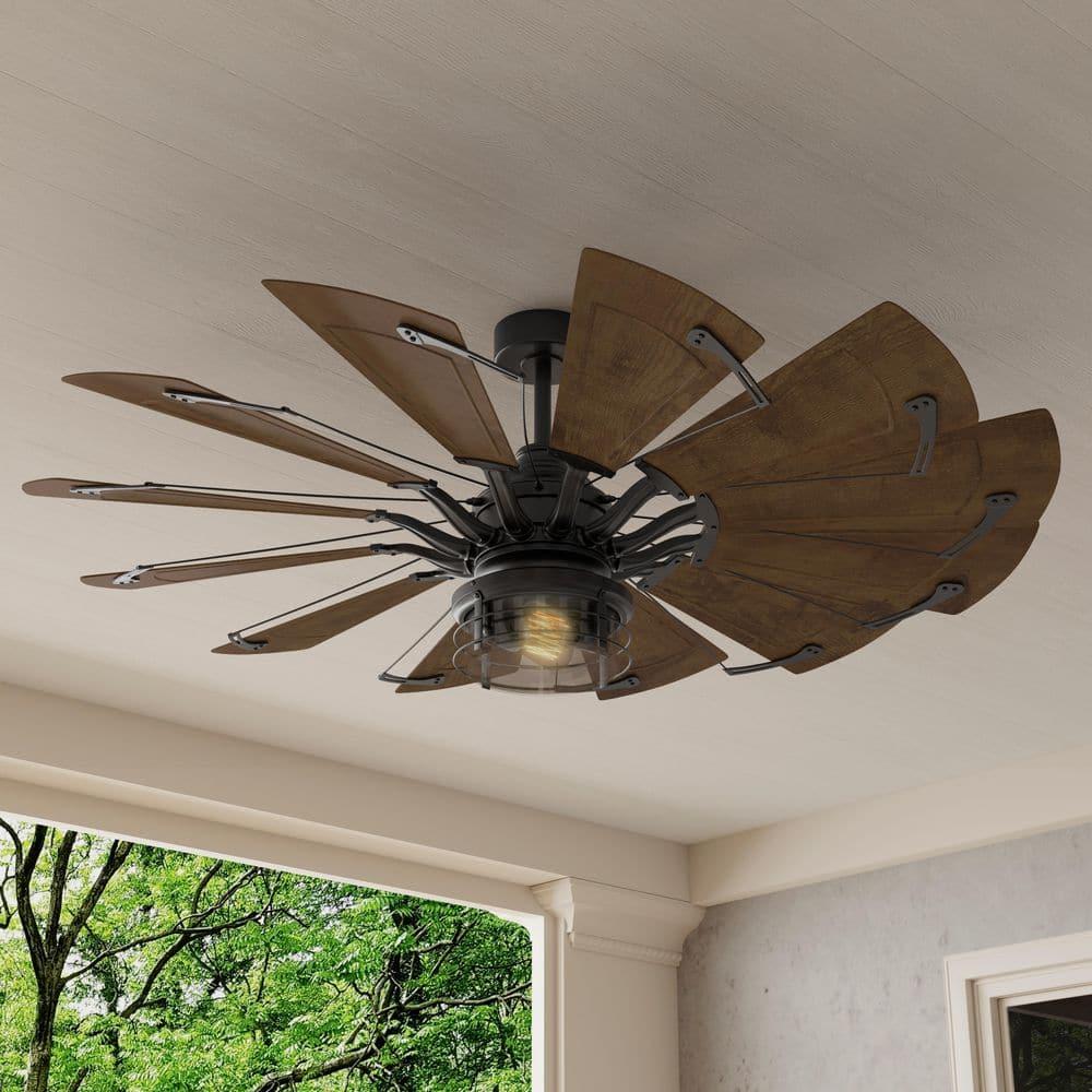 Progress Lighting - Springer II - 12 Blade Ceiling Fan In Farmhouse Style-16.26