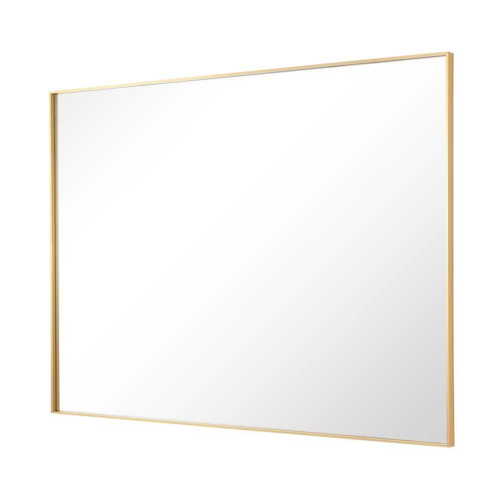 Ledel Modern & Contemporary Rectangle Bathroom Vanity Mirror Metal Framed Wall Mirror