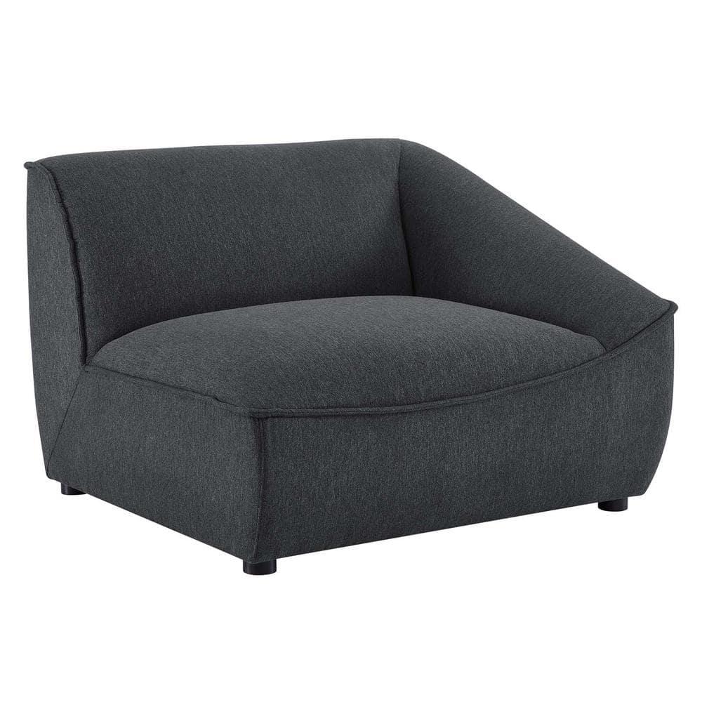 Modway Comprise 8-Piece Sectional Sofa in Charcoal