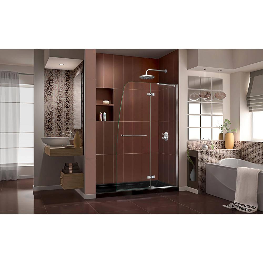 DreamLine DreamLine Aqua Ultra 32 in. D x 60 in. W x 74 3/4 in. H Frameless Shower Door DL-6521R-88-01
