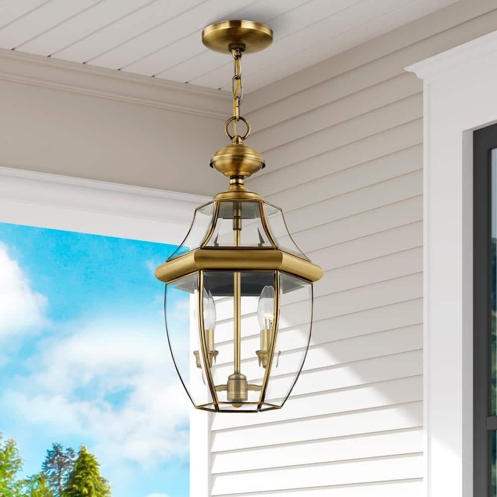 Livex Lighting Monterey 2 - Light Pendant in  Antique Brass