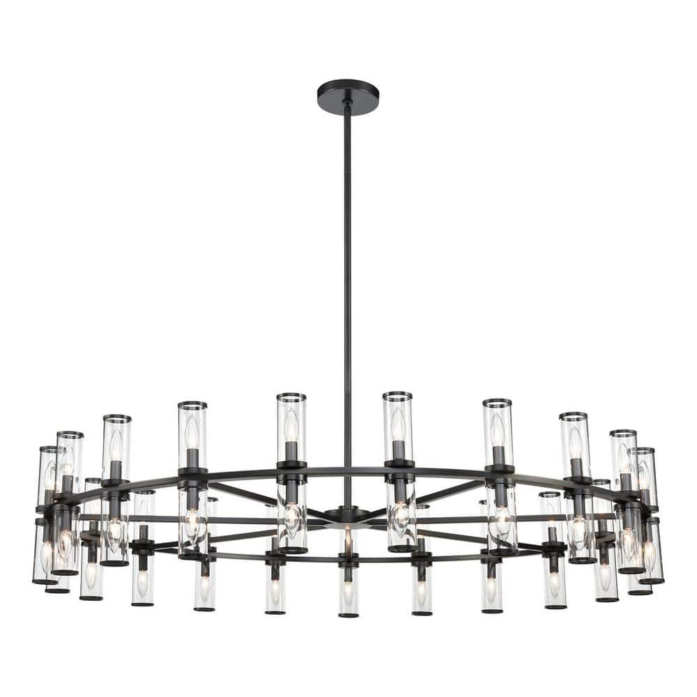 Revolve 42 - Light Dimmable Wagon Wheel Chandelier