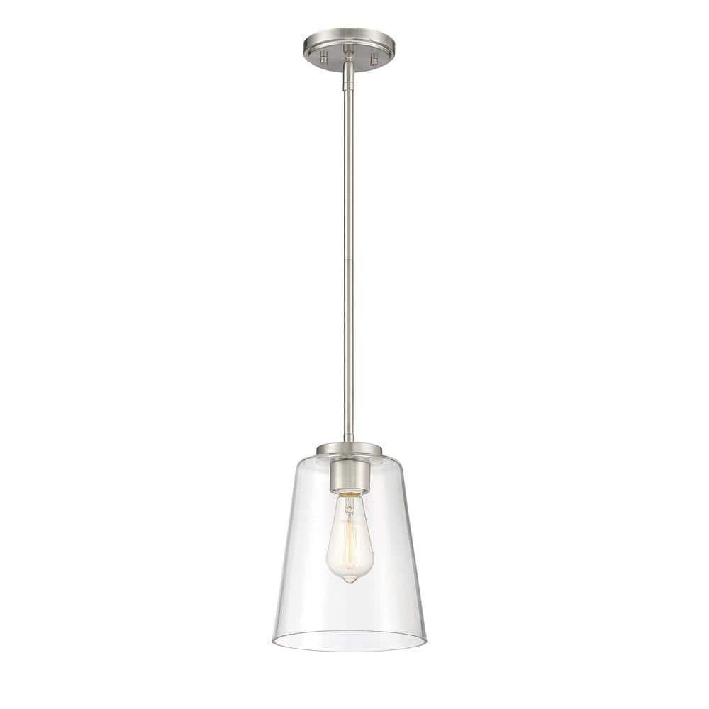 Savoy House Calhoun 1 - Light Pendant in  Satin Nickel
